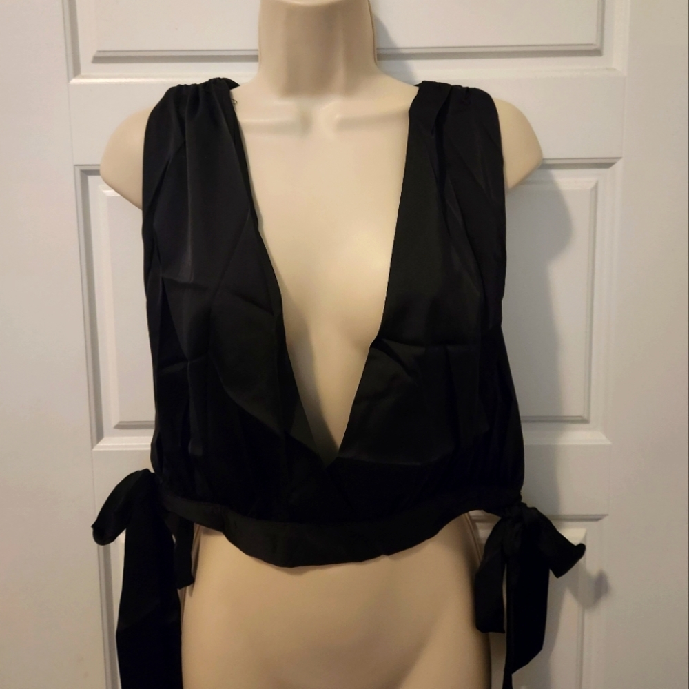 SHEIN size XL black crop top